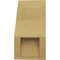 Ekena Millwork 5-inch W x 6-inch D x 10-inch H Funston Rough Cedar Woodgrain TimberThane Knee Brace, Primed BRCUR05X06X10FSTRCPR - alternate 2